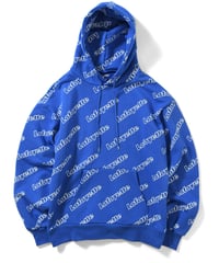 LFYT OUTLINE LOGO ALLOVER HOODED SWEATSHIRT BLUE
