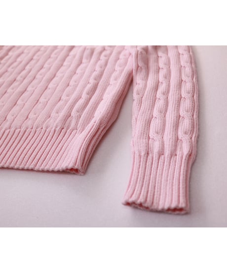 【古着】POLO RALPH LAUREN KNIT SWEATER Pink Size S