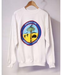 【古着】HANES PRINTED SWEAT White Size L