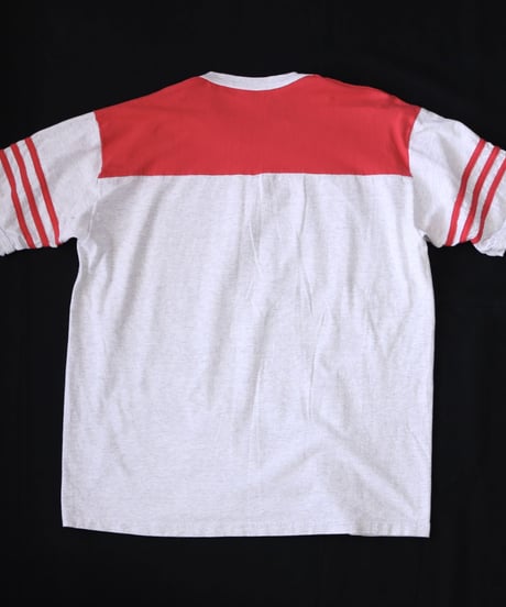【古着】RUN TO THE SUN Tee Red/Grey Size XL