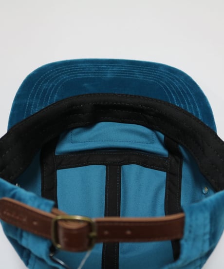 Supreme Velvet Camp Cap FW18 Cyan シアン