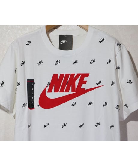 NIKE TEE SCRIPT AOP WHITE Size L