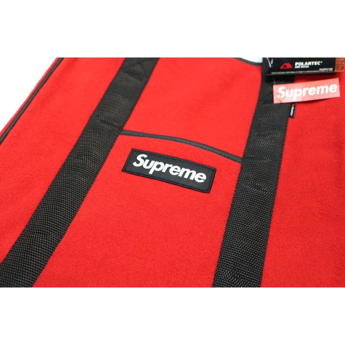 Supreme 2018 FW 18 AW Polartec tote bag Red シュプ...