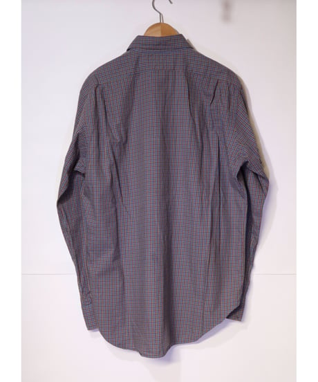 【古着】POLO  RALPH  LAUREN  L/S CHECK BUTTOM SHIRT Brown Size L