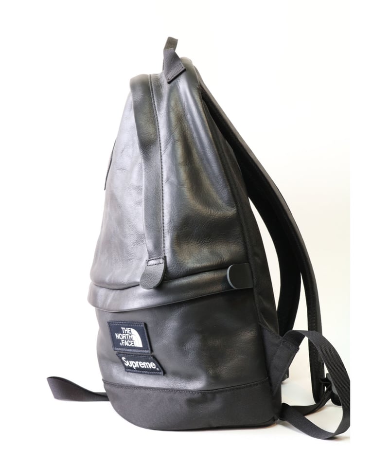 SUPREME x THE NORTH FACE LEATHER BACKPACK BLACK...