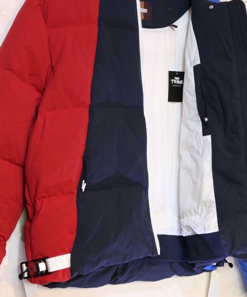 Kith Colorblocked Puffer Jacket Blue/Multi L Si