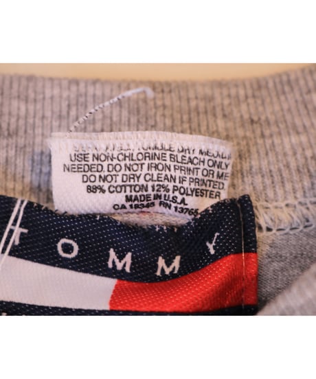【古着】TOMMY HILFIGER SS Tee Grey XL