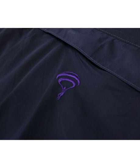【古着】JAMMIN QUILTED NYLON JACKET  Purple/Green/Black Size L