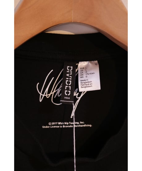 【古着】H&M WHITNEY HOUSTON Tee Black Size L
