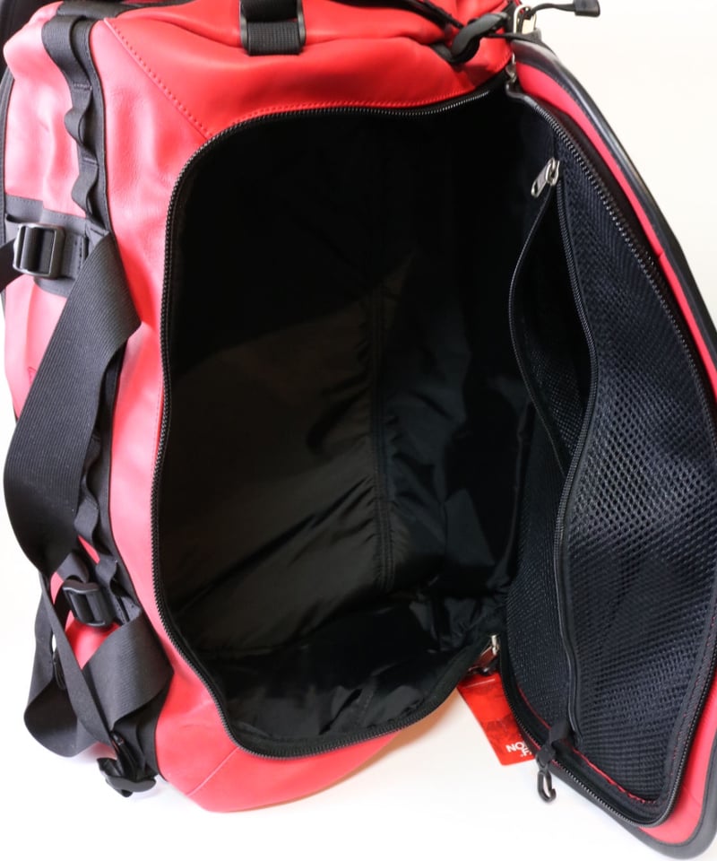 SUPREME x THE NORTH FACE LEATHER BOSTON BAG RED SUPREME x THE NORTH FACE LEATHER BOSTON BAG RED