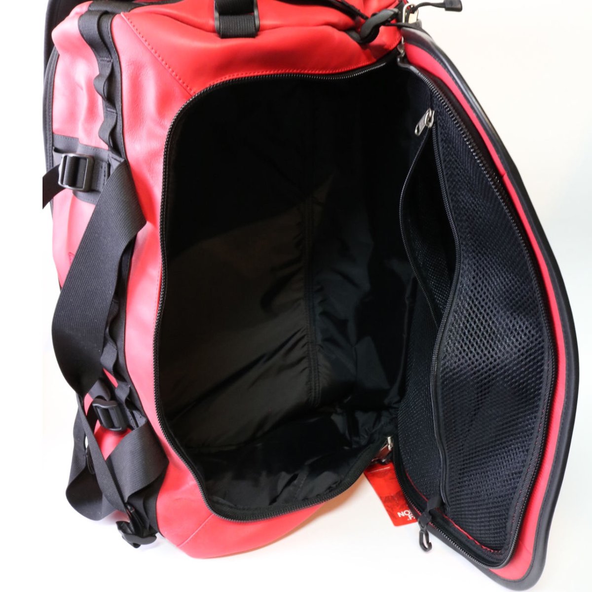 SUPREME x THE NORTH FACE LEATHER BOSTON BAG RED SUPREME x THE NORTH FACE LEATHER BOSTON BAG RED