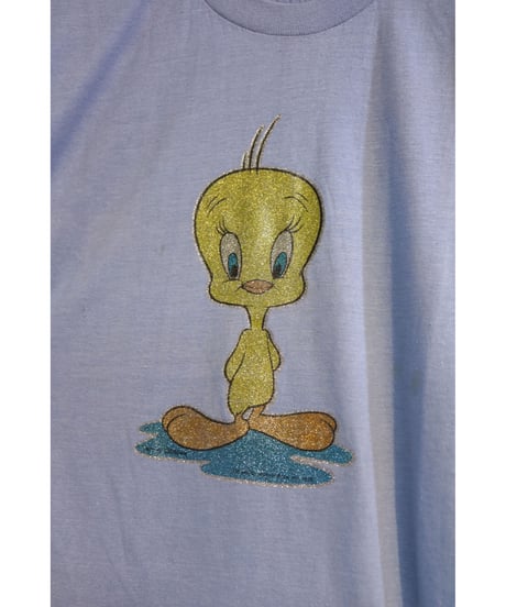 【古着】TWEETY LAME T Sax Blue