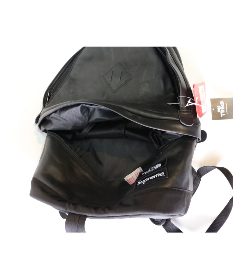 SUPREME x THE NORTH FACE LEATHER BACKPACK BLACK