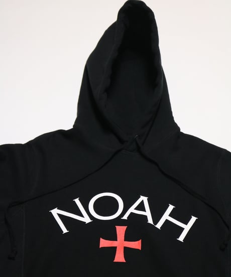 NOAH HOODED SWEAT BLACK <S>