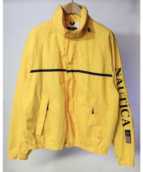 【古着】NAUTICA NYLON JACKET Yellow Size M