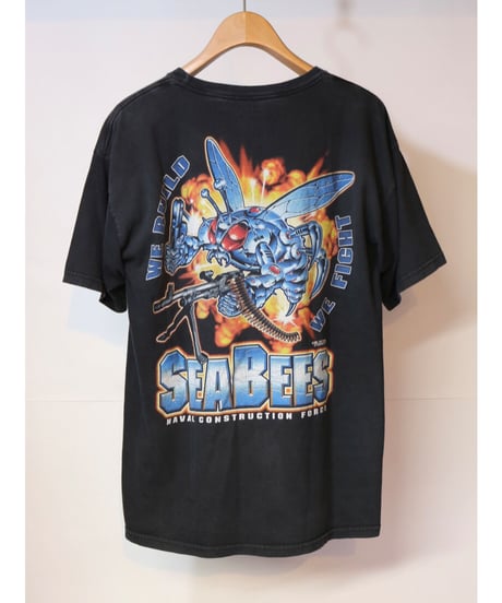 【古着】7.62 DESIGN MILITARY APPAREL SEABEES S/S TEE Black Size L