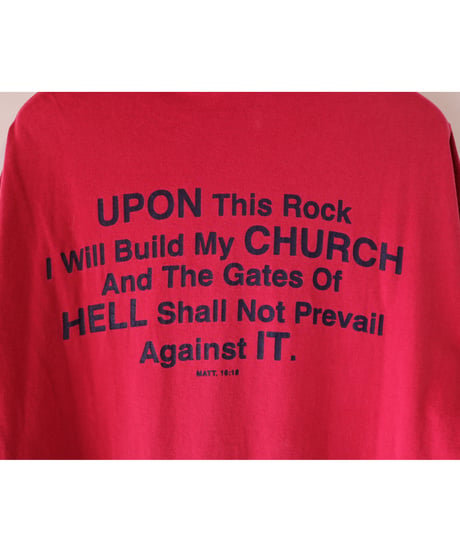 【古着】SONTEEZ TOMMY HELLFIGHTER TULTEX Tee Red Size XL