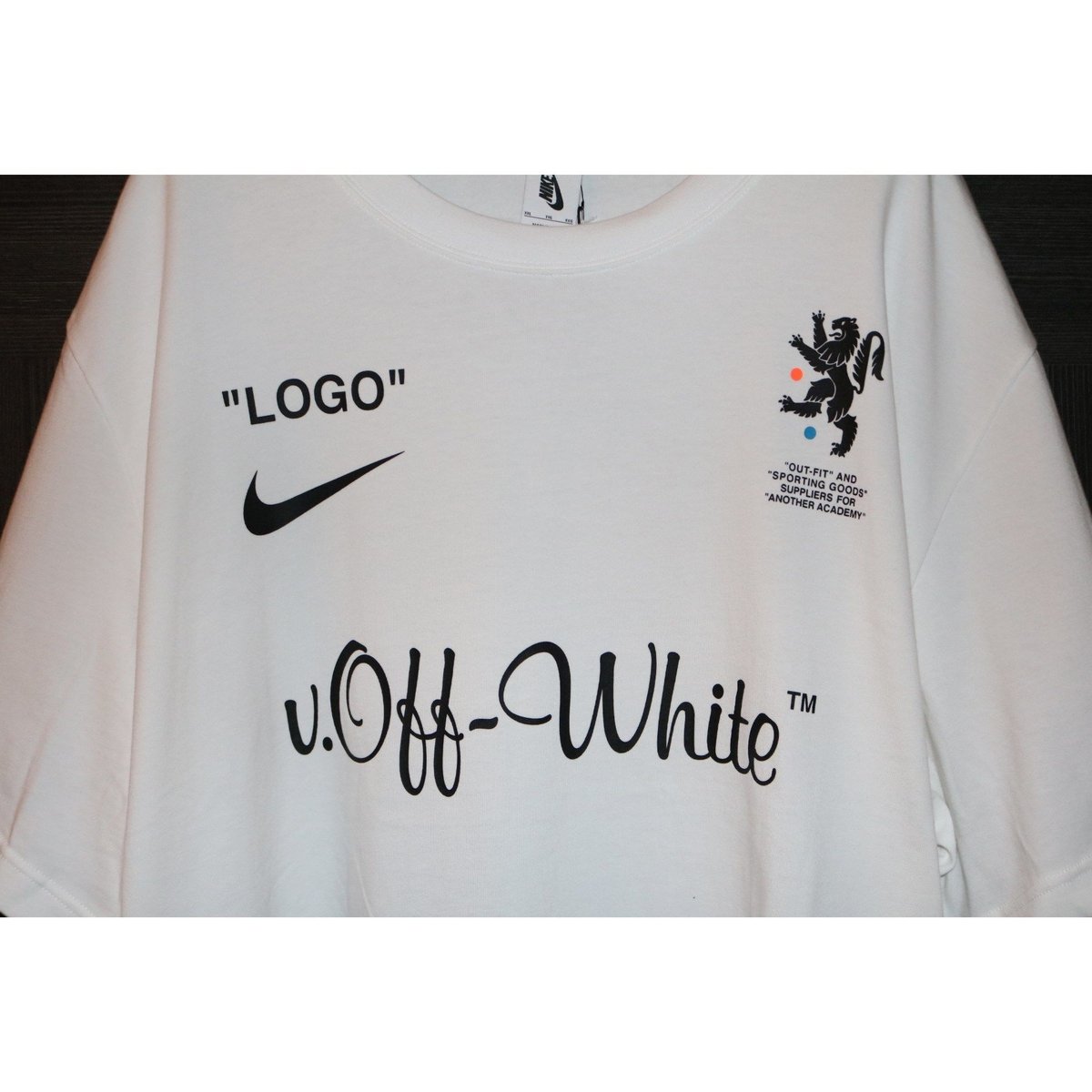 S Nikelab x Off-White Football Tee WhiteSmall