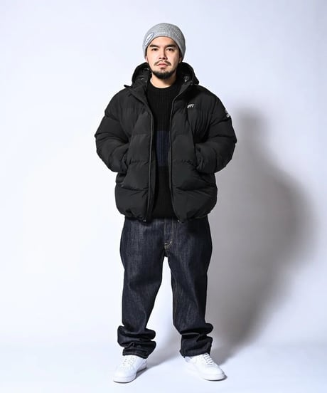 LFYT X-TREAM LOGO PUFFER JACKET BLACK