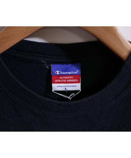 【古着】CHAMPION HARVARD UNIVERSITY T Black Size L