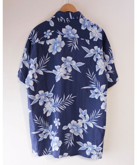 【古着】NAUTICA ALOHA SHIRT Navy Size L