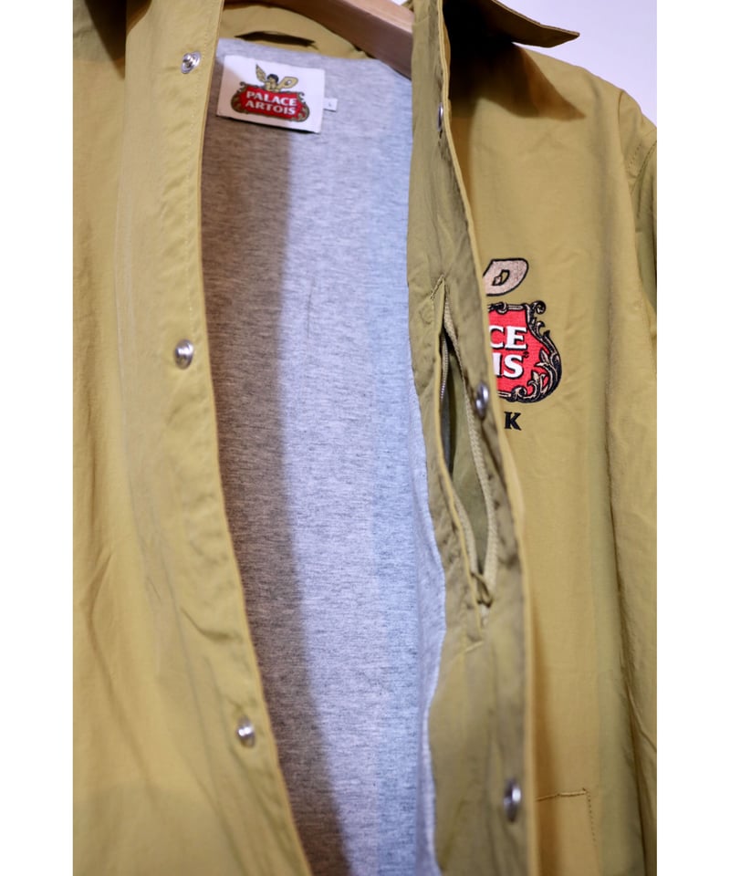 PALACE x STELLA ARTOIS COACH JACKET Yellow Siz PALACE x STELLA ARTOIS COACH JACKET Yellow Siz