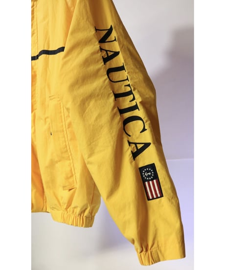 【古着】NAUTICA NYLON JACKET Yellow Size M