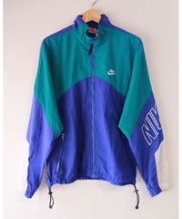 【古着】NIKE NYLON JACKET Green/Blue Size M