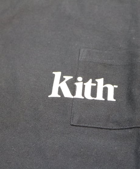KITH serif quinn pocket tee Black S size
