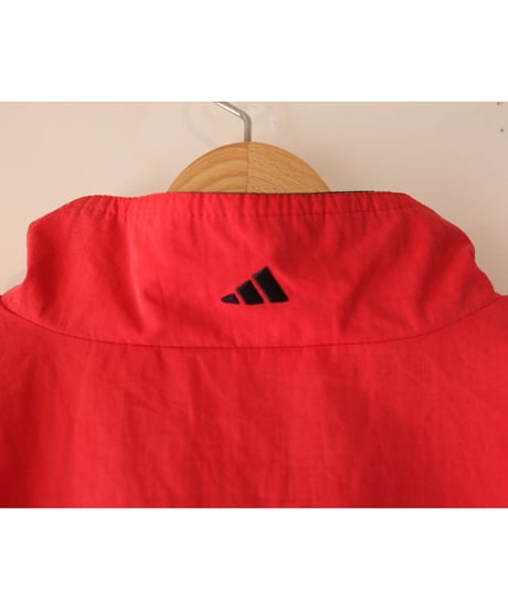 【古着】ADIDAS PERFORMANCE TRACK JACKET Red/White/Black Size S