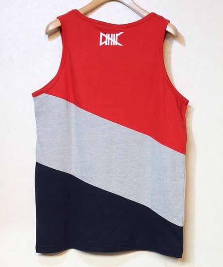 ETHIK TANK TOP RED/GREY/NAVY Size US M