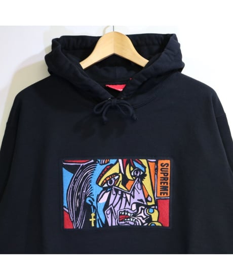 Supreme 18FW Chainstitch Hooded Sweatshirt Black L size