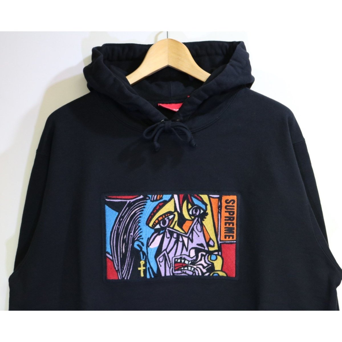 Supreme 18FW Chainstitch Hooded Sweatshirt Blac...