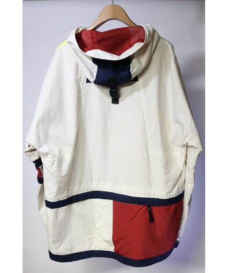 【古着】TOMMY JEANS NYLON PULLOVER ANORAK JACKET White Size XXL