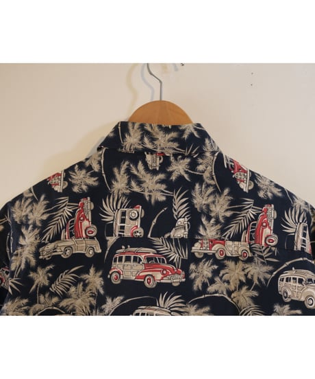 【古着】PIERRE CARDIN BOTANICAL SS SHIRTS Black Size L