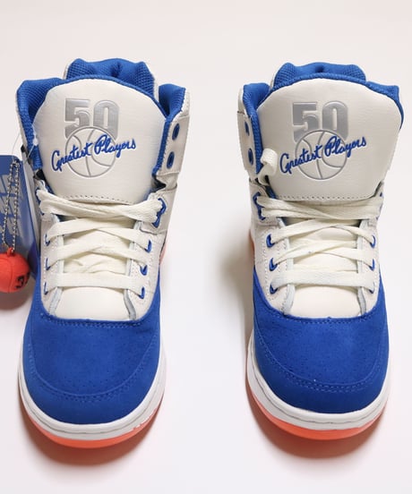 EWING ATHLETICS 33 HI CREAM/ROYAL/ORANGE "50 GREATEST PLAYERS"