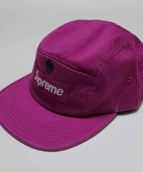SUPREME 18AW Snap Button Pocket Camp Cap Magenta キャンプキャップ