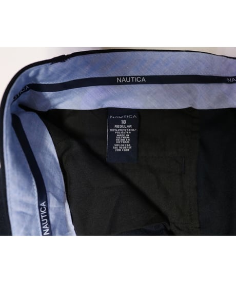 【古着】NAUTICA SLACKS Navy Size 18inch