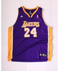 【古着】NBA LAKERS ADIDAS 24 KOBE BRYANT Swingman Jersey Top Purple/Yellow Size 2XL