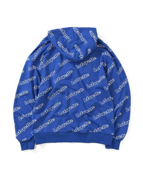 LFYT OUTLINE LOGO ALLOVER HOODED SWEATSHIRT BLUE