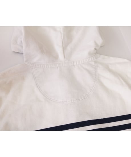 【古着】L.L. BEAN BORDER HOODIE White Size M