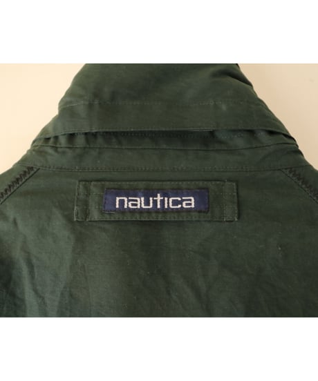 【古着】NAUTICA NYLON JACKET Green/Navy Size L