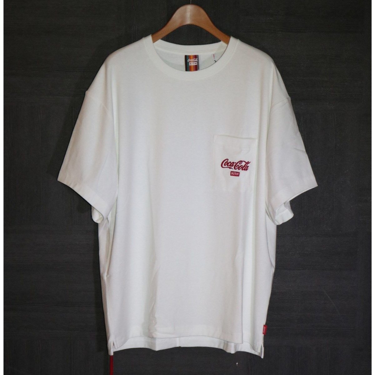 xL ☆ kith treats churro pocket tee white