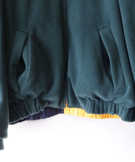 【古着】TOMMY HILFIGER REVERSIBLE JACKET Yellow/Navy/Green Size XL