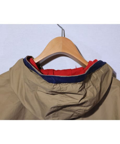【古着】TOMMY HILFIGER ANORAK COTTON JACKET Beige / Red Size XXL