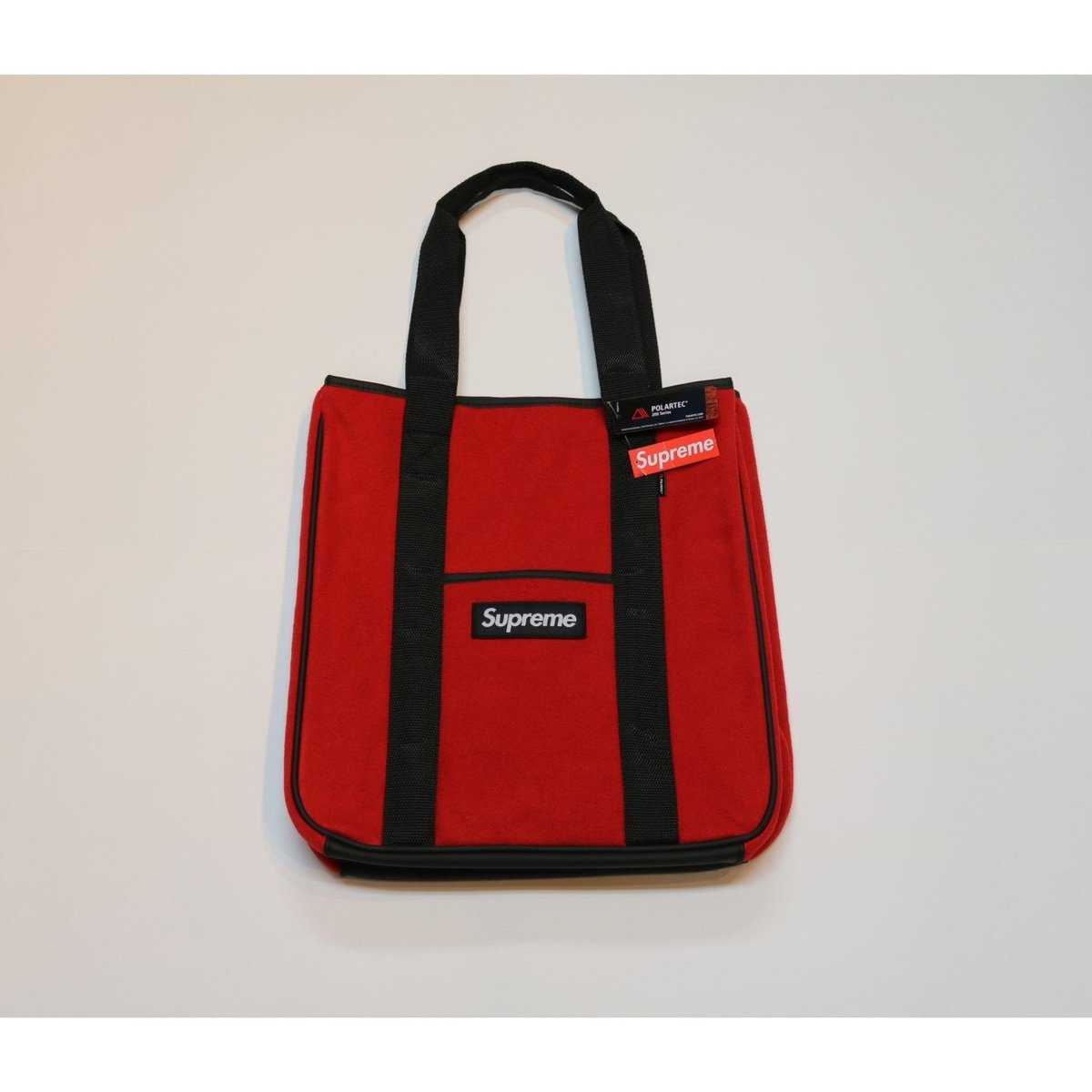Supreme 2018 FW 18 AW Polartec tote bag Red シュプリーム ポーラテック トート バッグ ボックスロゴ