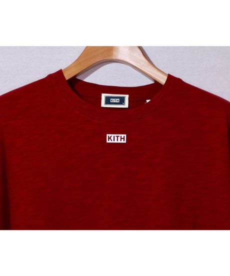 KITH JFK SLUB JERSEY L/S TEE Red Size M