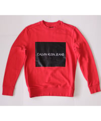 【古着】CALVIN KLEIN JEANS SWEAT Red Size S