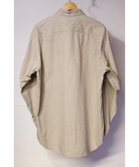 【古着】TOMMY HILFIGER BD SHIRT Beige Size M