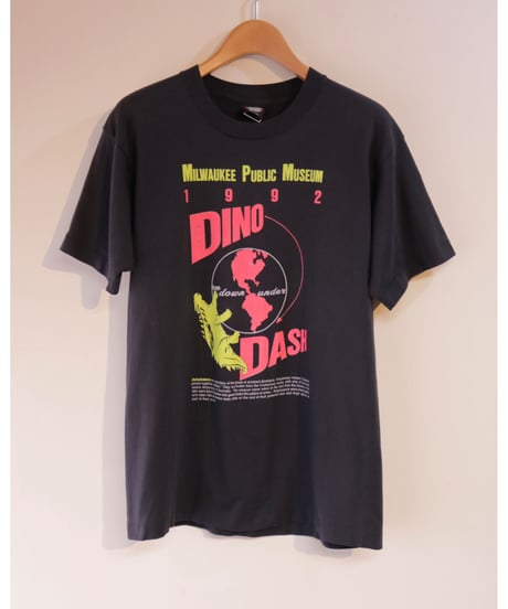 【古着】1992 DINO DASH Tee Black Size L